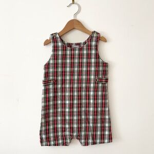 COTTON KIDS EUC Classic Christmas Plaid Jon Jon